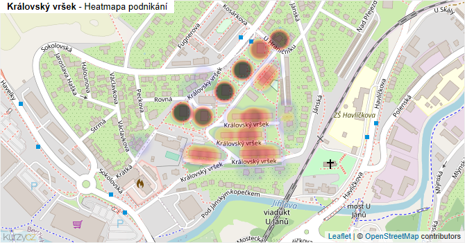 Královský vršek - mapa podnikání