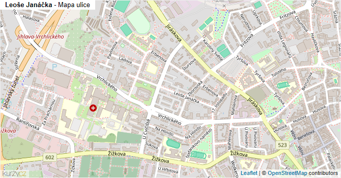 Leoše Janáčka - mapa ulice