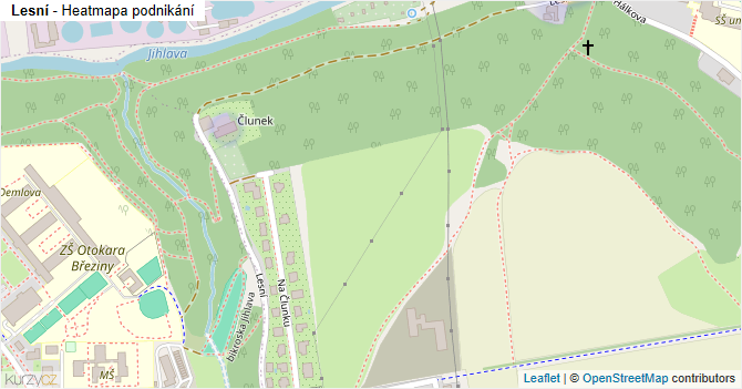 Lesní - mapa podnikání