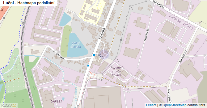 Luční - mapa podnikání
