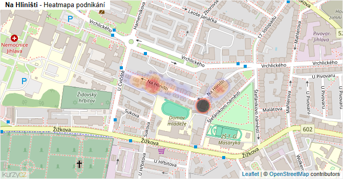Na Hliništi - mapa podnikání