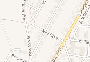 Na Růžku v obci Jihlava - mapa ulice