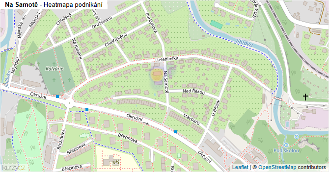 Na Samotě - mapa podnikání