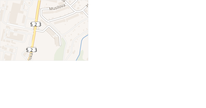 Nad Jihlávkou v obci Jihlava - mapa ulice