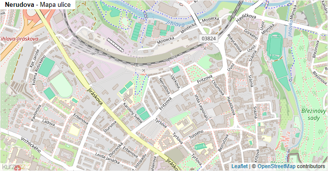 Nerudova - mapa ulice