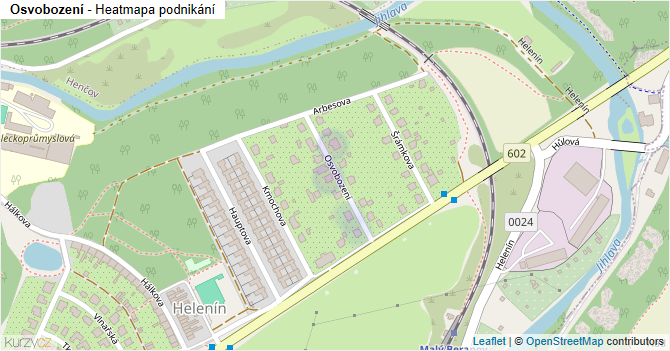 Osvobození - mapa podnikání