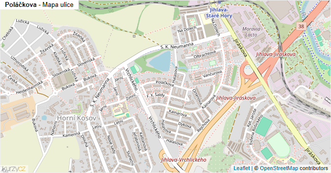 Poláčkova - mapa ulice