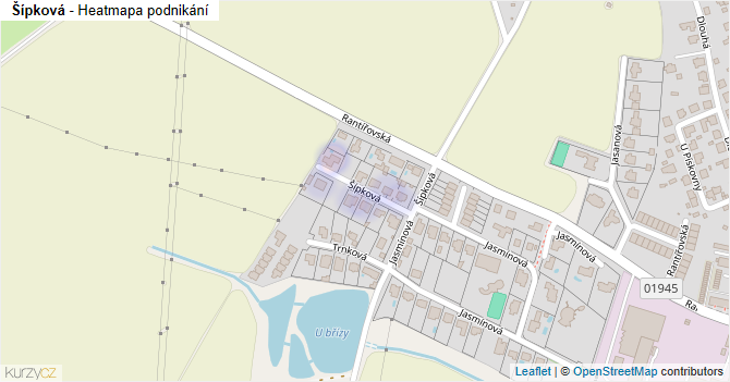 Šípková - mapa podnikání