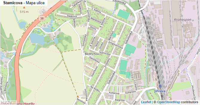 Stamicova - mapa ulice