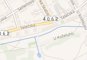 Telečská v obci Jihlava - mapa ulice