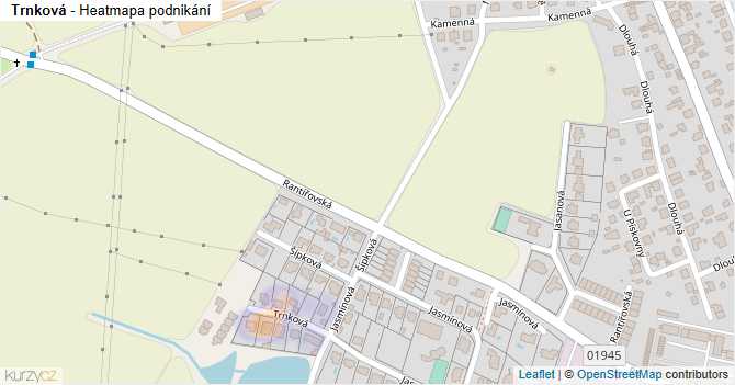 Trnková - mapa podnikání