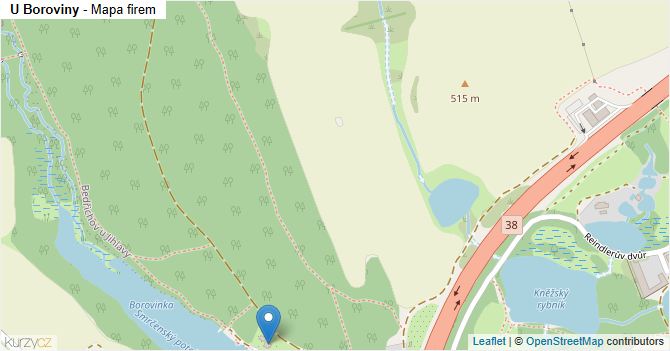 U Boroviny - mapa firem