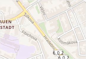 U Brány v obci Jihlava - mapa ulice