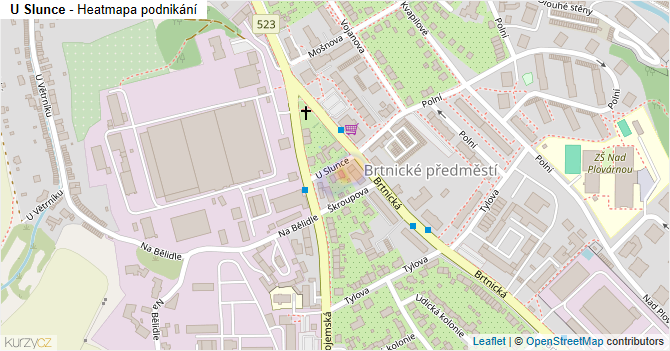 U Slunce - mapa podnikání