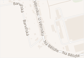 U Větrníku v obci Jihlava - mapa ulice