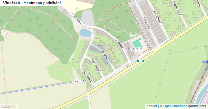 Vlnařská - mapa podnikání