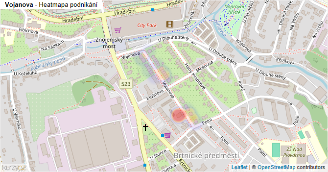 Vojanova - mapa podnikání