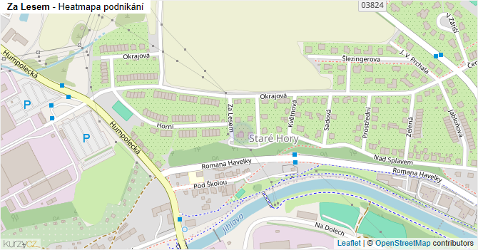 Za Lesem - mapa podnikání
