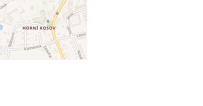 Za Poštou v obci Jihlava - mapa ulice