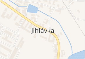 Jihlávka v obci Jihlávka - mapa části obce