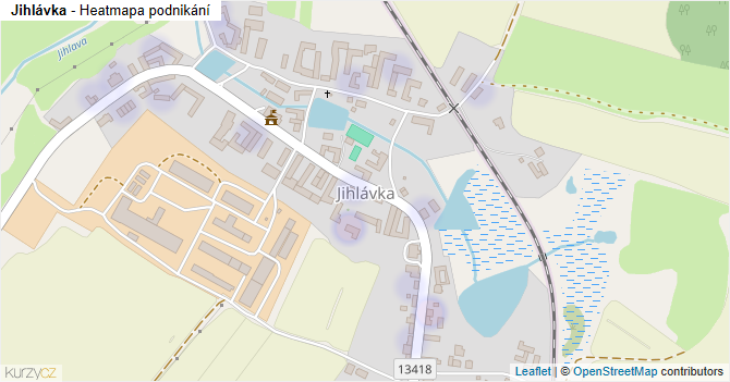Jihlávka - mapa podnikání