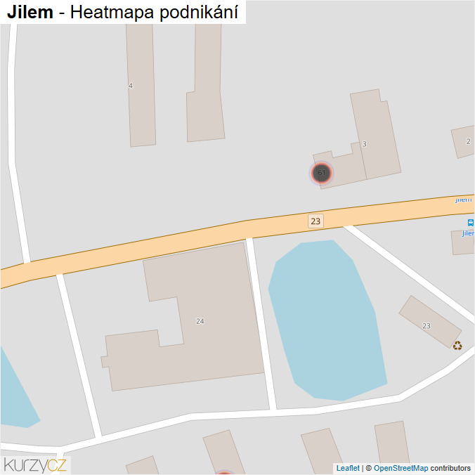 Mapa Jilem - Firmy v obci.