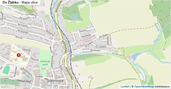 Do Žlábku - mapa ulice