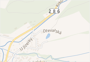 Dřevařská v obci Jilemnice - mapa ulice