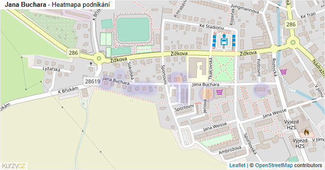 Jana Buchara - mapa podnikání
