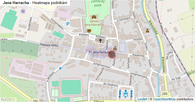 Jana Harracha - mapa podnikání