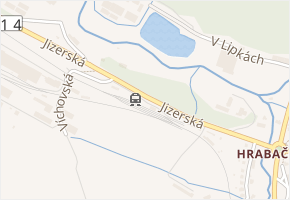 Jizerská v obci Jilemnice - mapa ulice