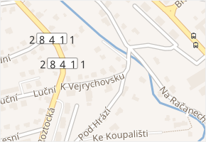 K Vejrychovsku v obci Jilemnice - mapa ulice