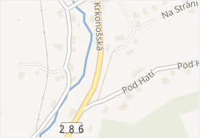 Krkonošská v obci Jilemnice - mapa ulice