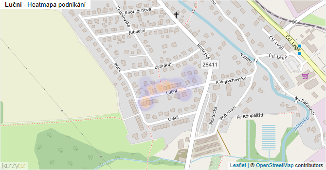 Luční - mapa podnikání