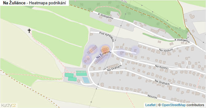 Na Žuliánce - mapa podnikání