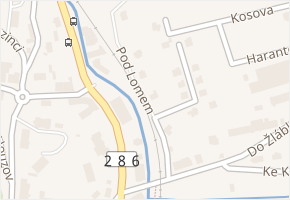 Pod Lomem v obci Jilemnice - mapa ulice