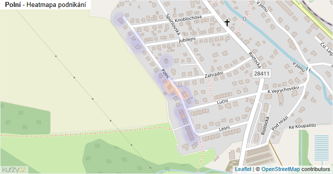 Polní - mapa podnikání