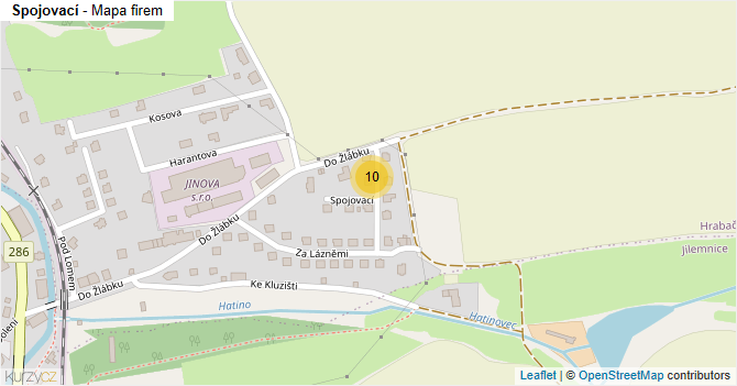 Spojovací - mapa firem