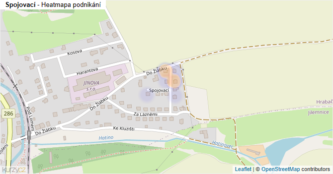 Spojovací - mapa podnikání