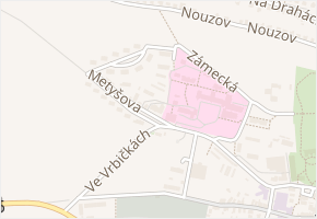Strmá v obci Jilemnice - mapa ulice