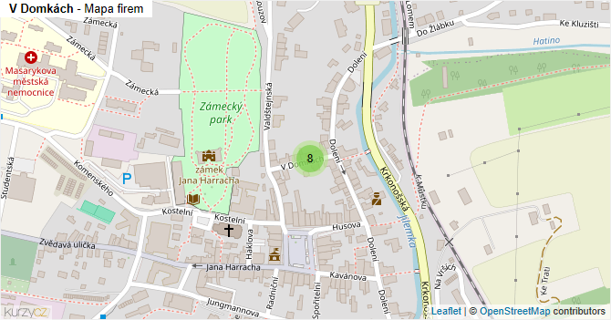 V Domkách - mapa firem