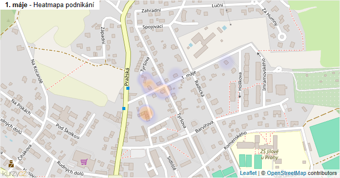 1. máje - mapa podnikání