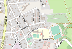 Barvířova v obci Jílové u Prahy - mapa ulice