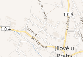 Čihákova v obci Jílové u Prahy - mapa ulice