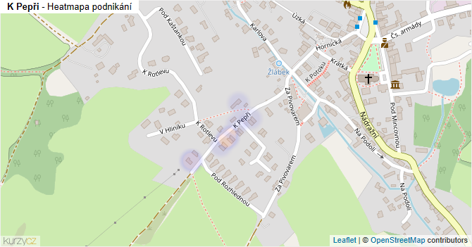 K Pepři - mapa podnikání
