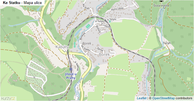 Ke Statku - mapa ulice