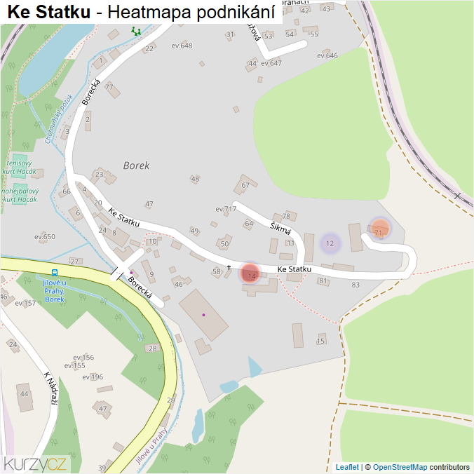 Mapa Ke Statku - Firmy v ulici.