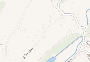 Na Vráži v obci Jílové u Prahy - mapa ulice