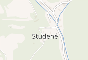 Studené v obci Jílové u Prahy - mapa části obce
