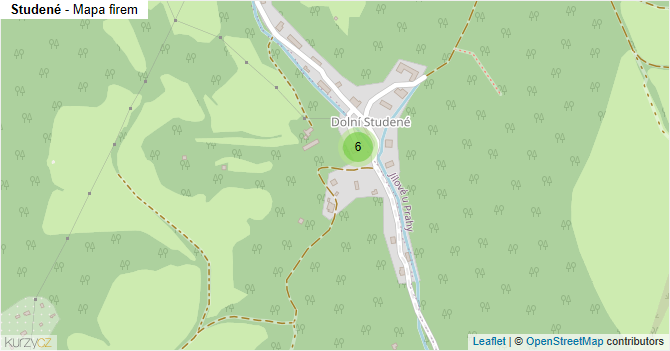 Studené - mapa firem